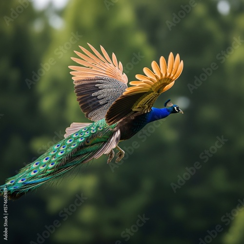 peacock in the park