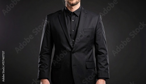 Man in black suit