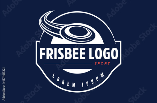  Vintage Style Frisbee Sport Logo