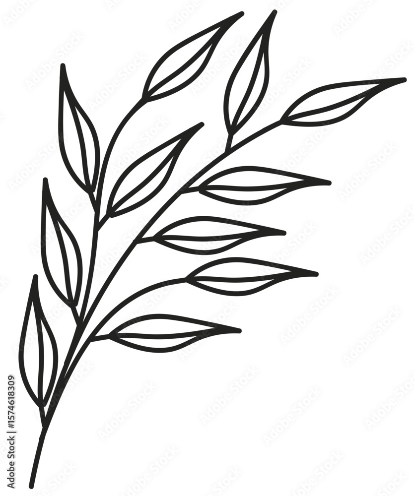 Naklejka premium Botanica element