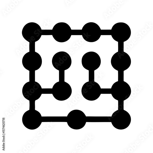 Simple black silhouette design showing futuristic lines and sleek vector form
