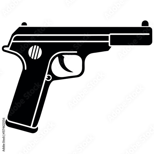 Browning Automatic 5 Shotgun Isolated on White Background Design