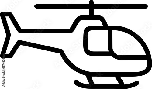 Vector illustration of a helicopter and airplane, featuring metal and steel silhouettes with symbolic design elements