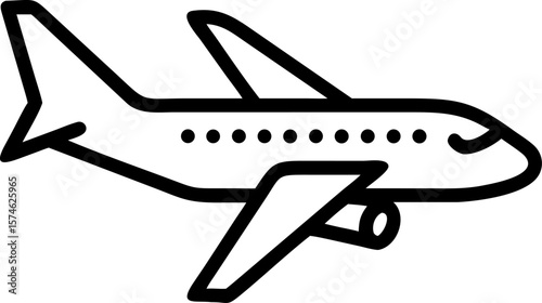 Vector illustration of an isolated toy model airplane