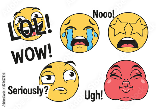 Emojis: A Colorful Collection of Facial Expressions