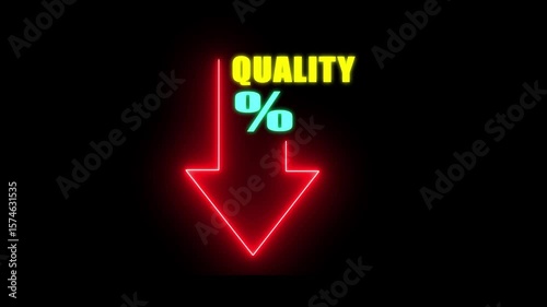Declining Quality A Visual Representation of Decreasing Standards and its Impact.