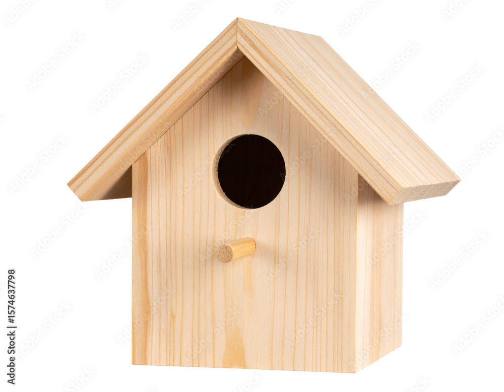 Little wood birdhouse isolated on transparent background. Little wood birdhouse isolated on transparent background.
