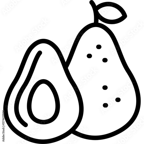 Avocado Icon