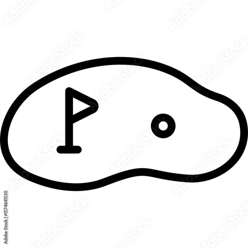 Golf Field Icon
