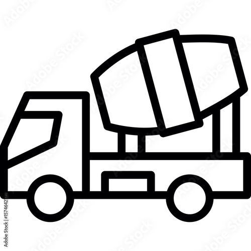 Concrete Mixer Icon