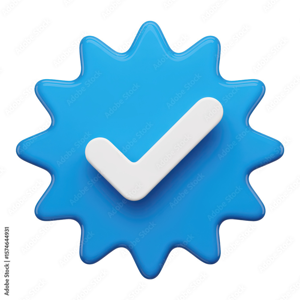PNG a minimalist illustration of a blue star-shaped sticker or badge with a white checkmark symbol, digital art, clean and simple design
PNG a minimalist illustration of a blue star-shaped sticker or badge with a white checkmark symbol, digital art, clean and simple design