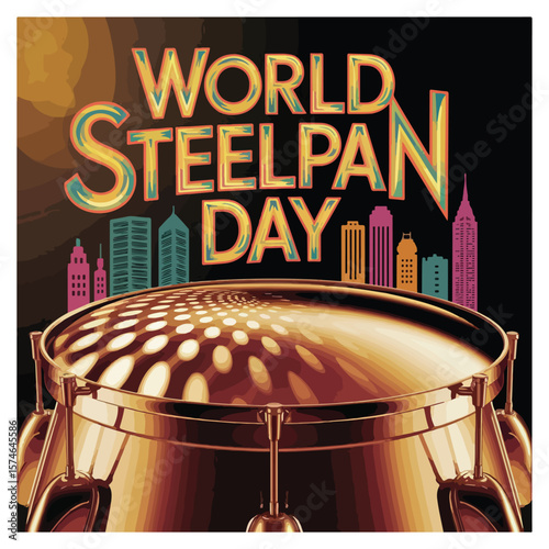 World Steelpan Day Observation Poster