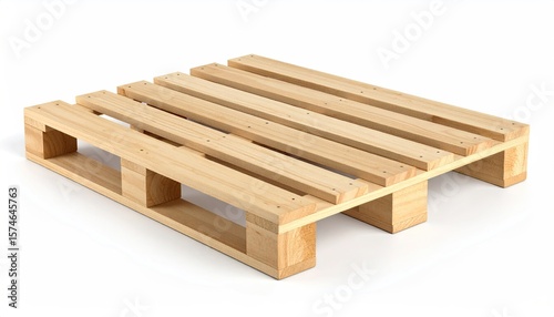 Light wooden pallet