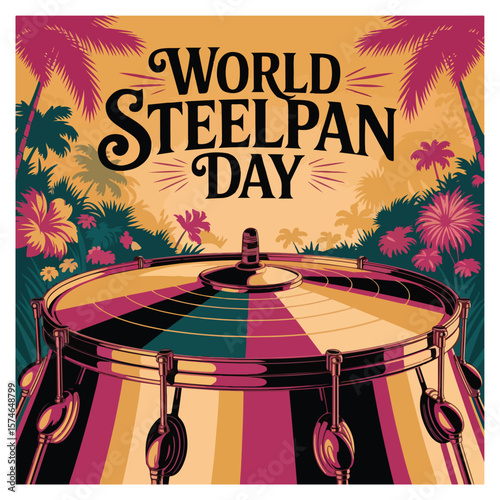 World Steelpan Day Observation Poster
