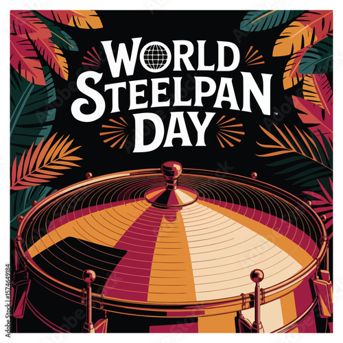 World Steelpan Day Observation Poster