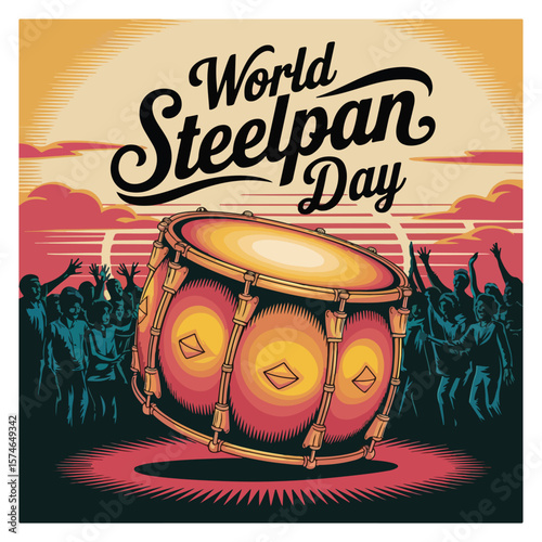 World Steelpan Day Observation Poster