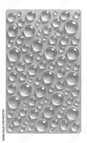 Polymer film surface with nodular morphology and random distribution