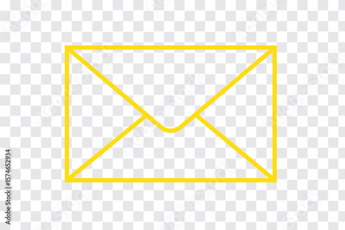 envelope icon, email message icon - Mail icon button sign, notification new message icons buttons