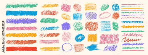 Vector colorful hand drawn brush stroke, brush, line or texture. Dirty artistic design element, box, frame or background  for text. Halftone texture. Grunge rough edges. 