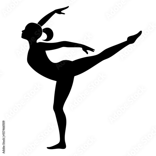 silhouette of a ballet dancer