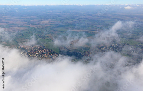 Aerial view of Devizes in Wiltshire