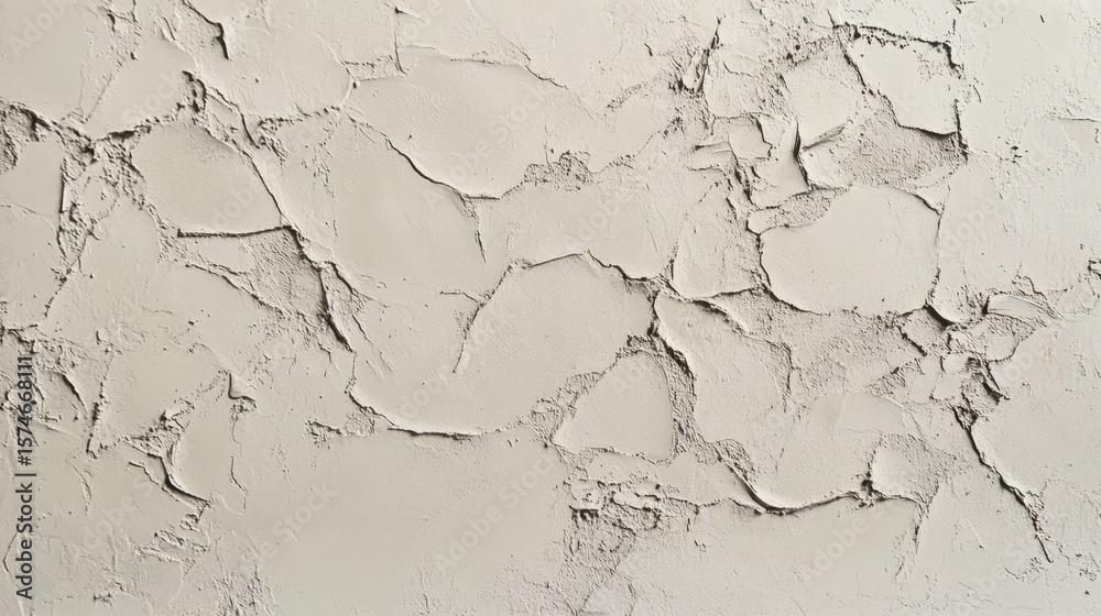 Obraz premium Close-up view of textured light gray stucco.
