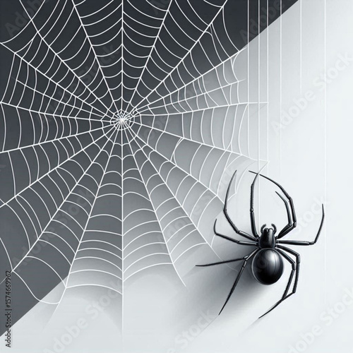 spider and web