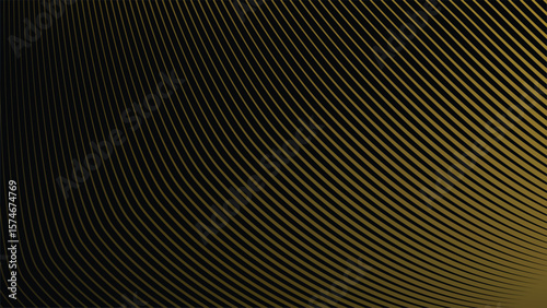 Dark Background with Elegant Gold Stripes Line Pattern for Luxury, Premium, and Modern Design Style
