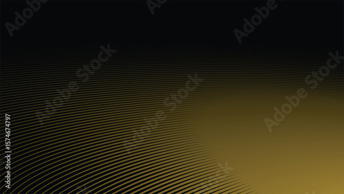 Dark Background with Elegant Gold Stripes Line Pattern for Luxury, Premium, and Modern Design Style