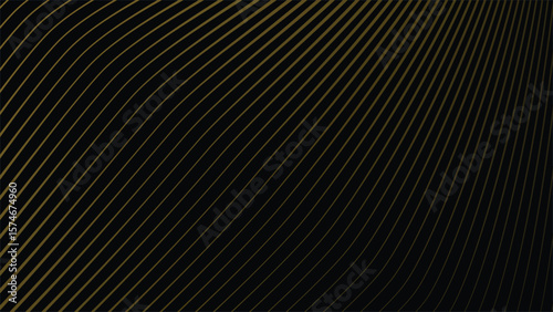 Dark Background with Elegant Gold Stripes Line Pattern for Luxury, Premium, and Modern Design Style
