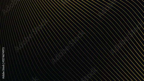 Dark Background with Elegant Gold Stripes Line Pattern for Luxury, Premium, and Modern Design Style