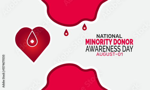 National Minority Donor Awareness Day background, organ donation concept,health awareness campaign,  suitable for social media, placards, flyers, and public health promotions