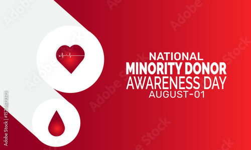 National Minority Donor Awareness Day background, organ donation concept,health awareness campaign,  suitable for social media, placards, flyers, and public health promotions