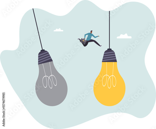 Change or transformation to new opportunity, change to new job, better career,people concept.