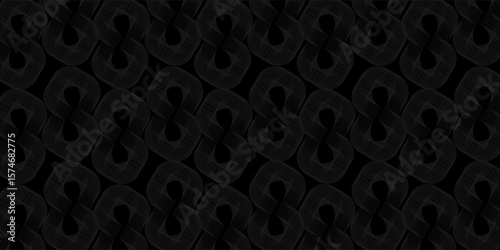 Abstract Geometric Design With Interwoven Mesh on Dark Background. vector illustration i  poster, suit for bussines