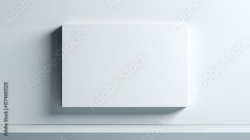 Wallpaper Mural High quality photo of blank white canvas art piece displayed against a light background. Torontodigital.ca