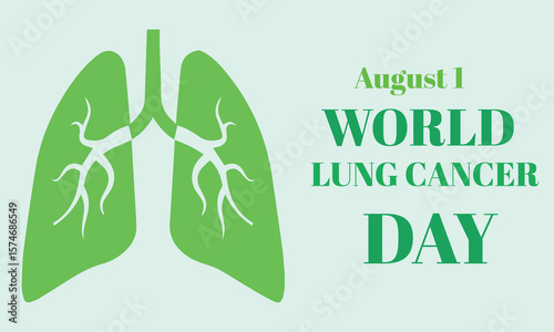 World lung cancer day 2025 banner