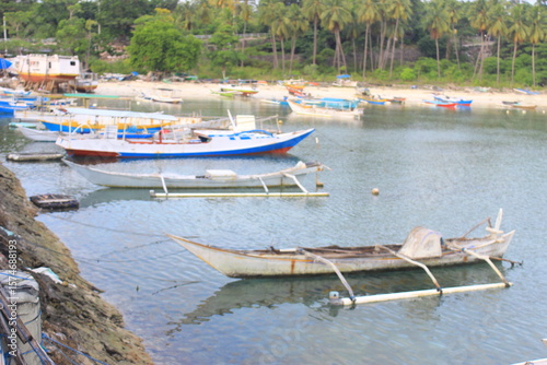 Wallpaper Mural boats on the beach Torontodigital.ca