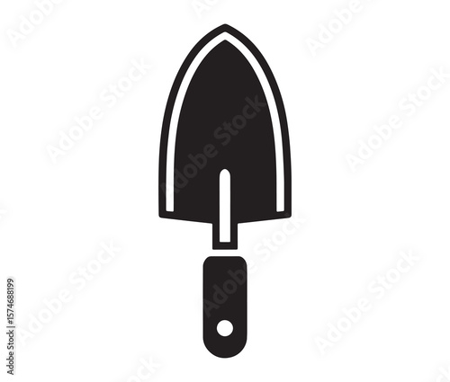 A trowel silhouette.