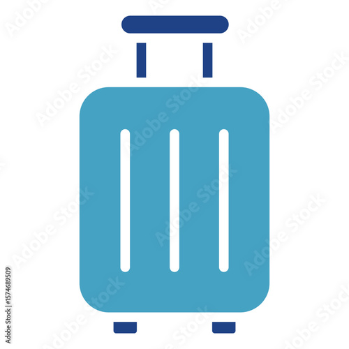 The symbolic icon of a suitcase is used primarily to transport clothes and other belongings while traveling or on business trips.
