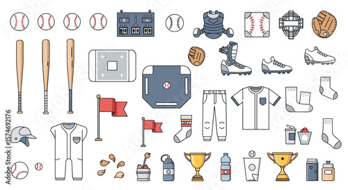 A comprehensive collection of baseball equipment and apparel for players and coaches