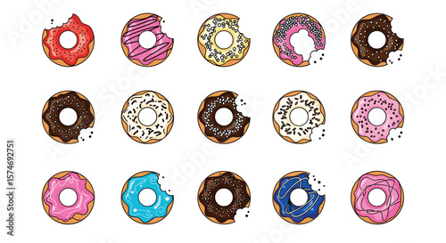 Delicious doughnuts a variety of flavors and toppings to indulge in