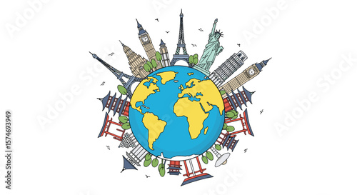 Exploring the wonders of our beautiful planet discovering global destinations and cultural adventures
