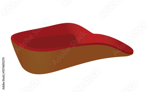 Foot high heel insole. vector illustration	
