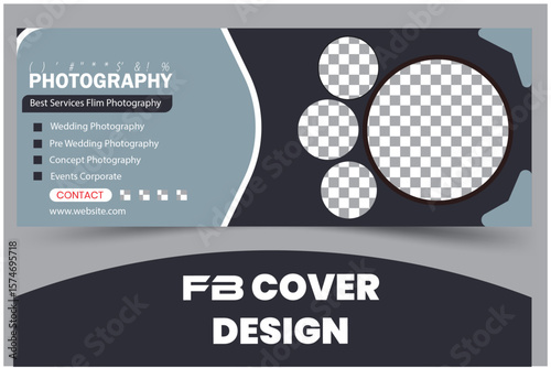 Digital marketing face book cover template corporate minimal design