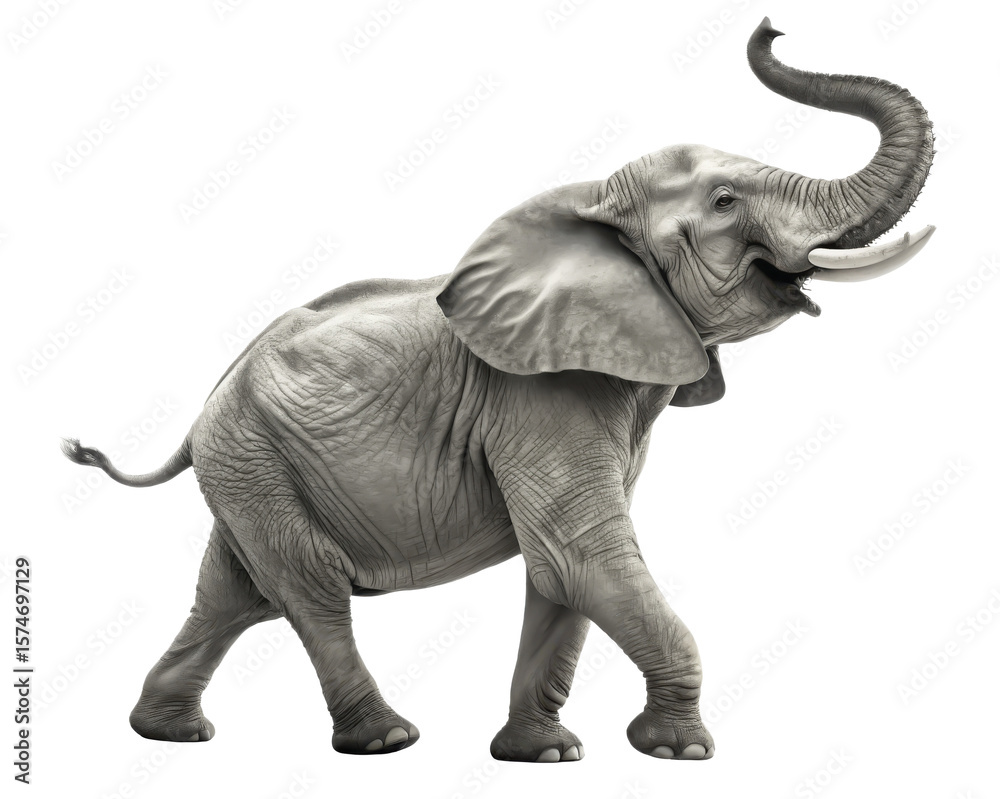 Obraz premium Performance elephant png athletic elephant png running elephant png circus elephant png trained elephant png wild elephant png transparent background image
