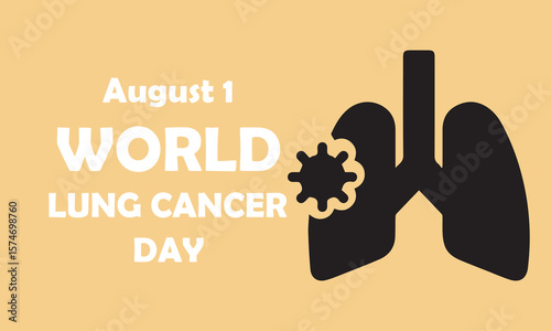 World lung cancer day banner 2025
