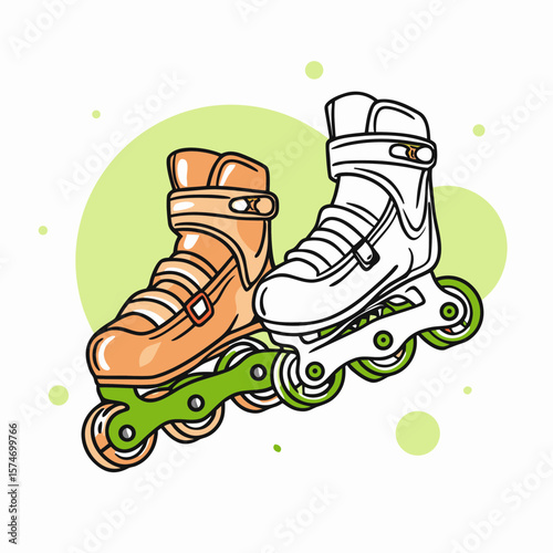 Rollerblades for World Car Free Day Celebrating Eco-Friendly Transportation Options, Active Lifestyle Promotions, Health Awareness Campaigns, and Urban Mobility Initiatives  