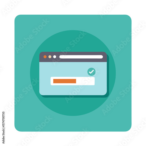 Web Browser Window Illustration Download Complete Vector Graphic