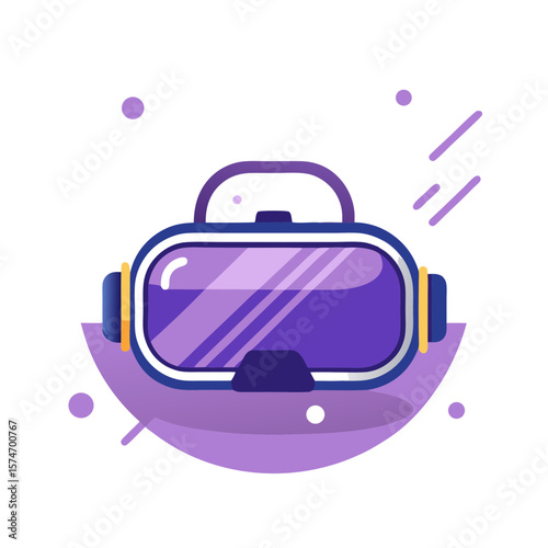 Vector VR Glasses Illustration Technology and Gaming Concept